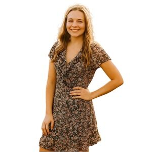 ARI) NWT JBS Womens Size 10 Dress Sheer Multi-Color Floral NEW